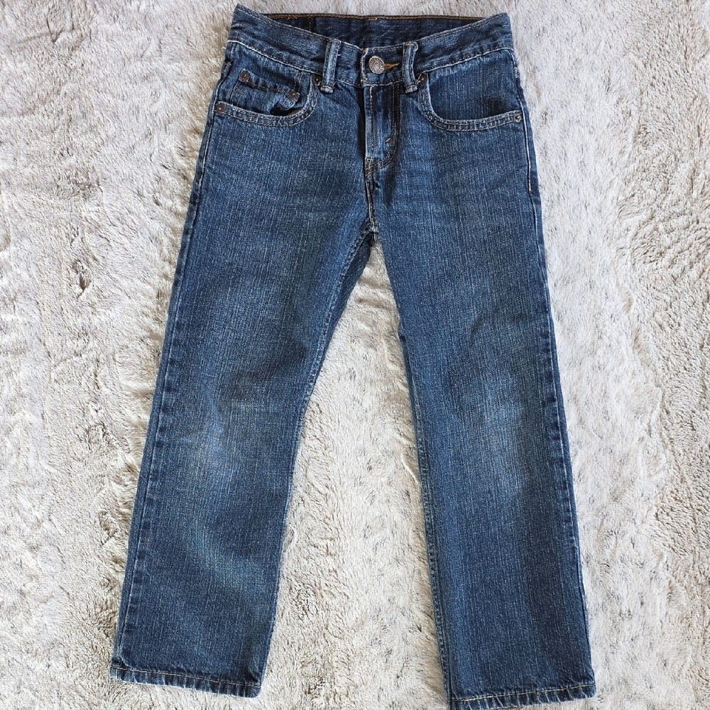 Levi's 514 8 Regular Kids  Medium Blue Slim Straight-Leg Jeans 24×22 100% Cotton